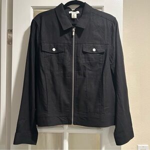 NWT Rachel Zoe black jacket blazer shirt, XL